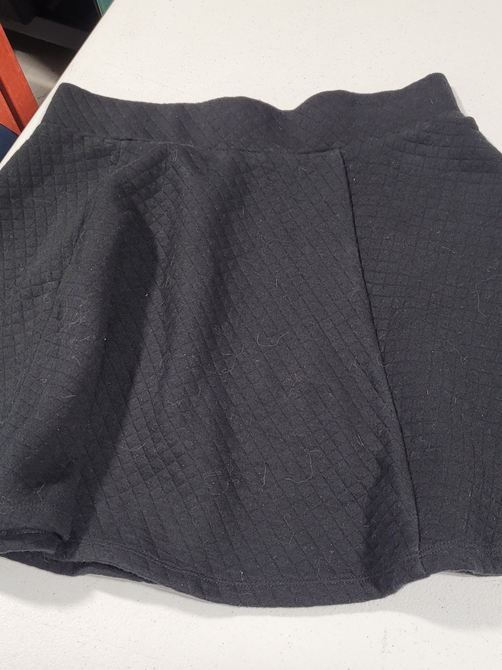 H&M Black Quilted Circle Skirt